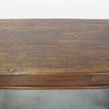 Early 19th-Century French Oak Dining Table with One Drawer