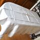 Vintage country tablecloth in woven linen 160x170 *o*
