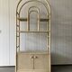 Vintage large Bamboo and Rattan display Cabinet, 1980’s