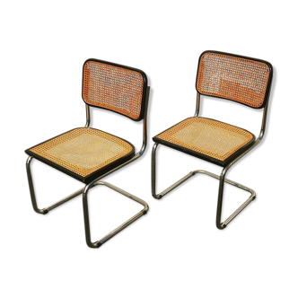 Pair of chairs Cesca B32 Marcel Breuer