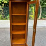 Vitrine Louis Philippe en bois massif de merisier 187cm
