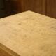 English desk in birch veneer with bee pattern marquetry from the 1950s.
