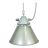 Industrial explosion proof lamp with aluminium shade from Elektrosvit, 1970s