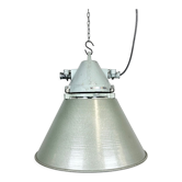 Industrial explosion proof lamp with aluminium shade from Elektrosvit, 1970s