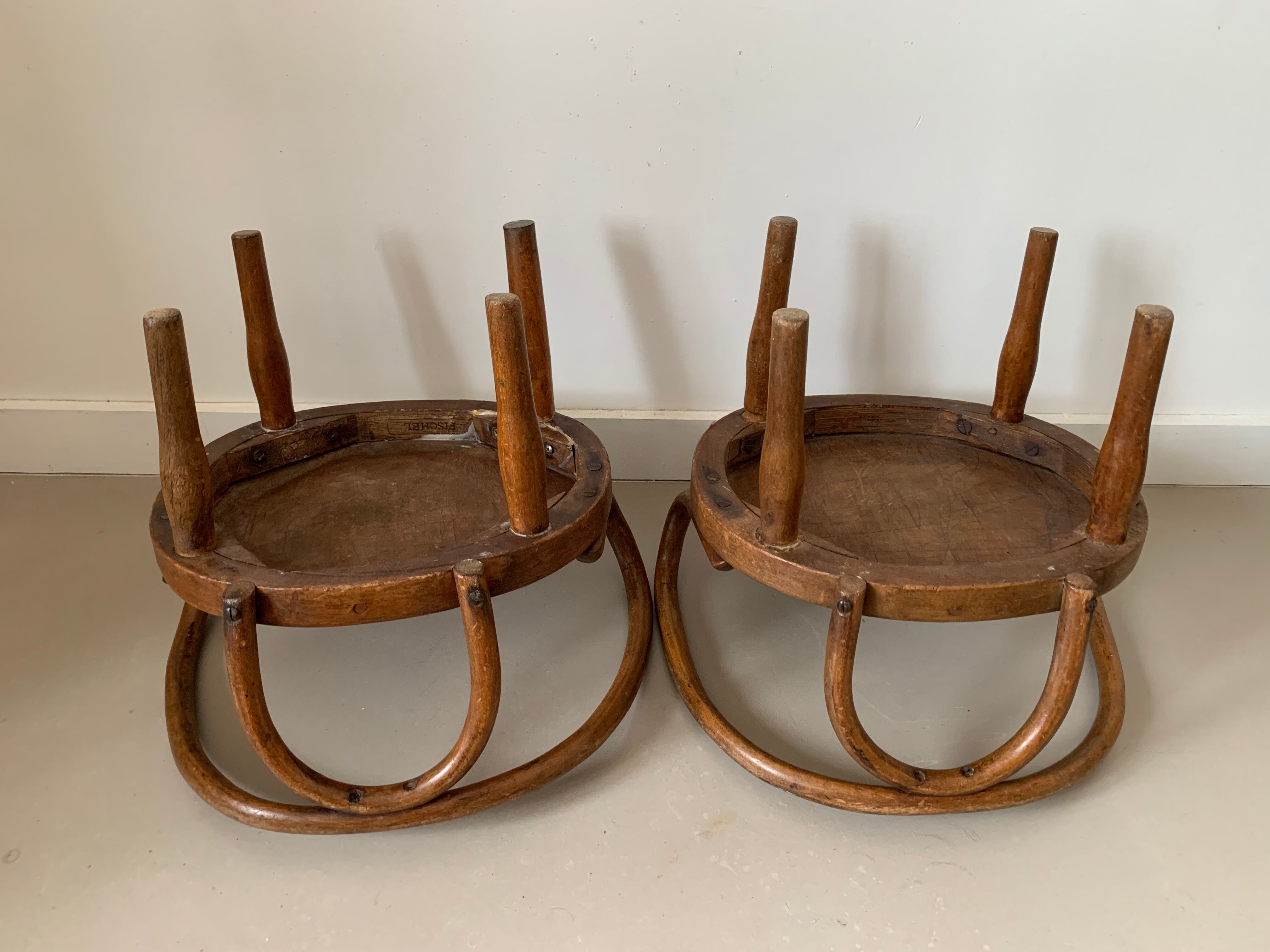 Lot de 2 fauteuils Fischel enfant ancien