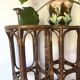 Vintage rattan bar stools or plant holder