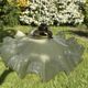 Vintage pleated glass lace lampshade ceiling light