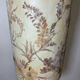 Floor lamp with a lampshade made of dried flowers