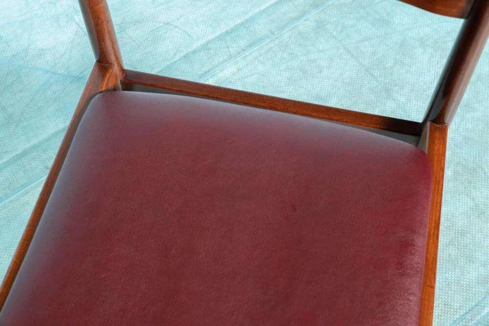 Vintage office chair in teak, 1960s in plywood.