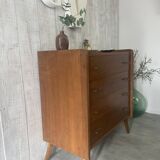Vintage chest of drawers with tapered legs