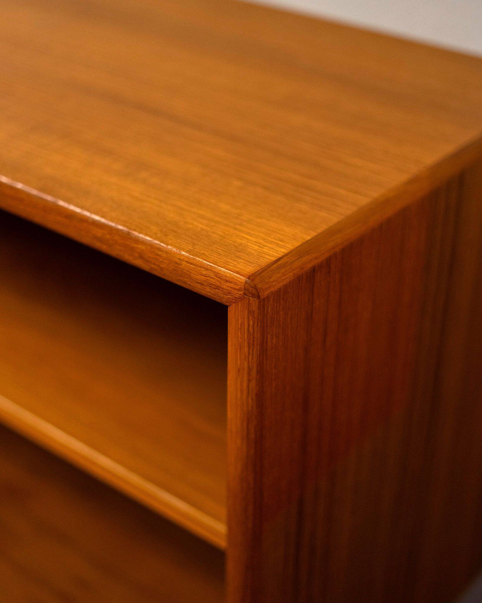 Mid-century low shelf in teak
