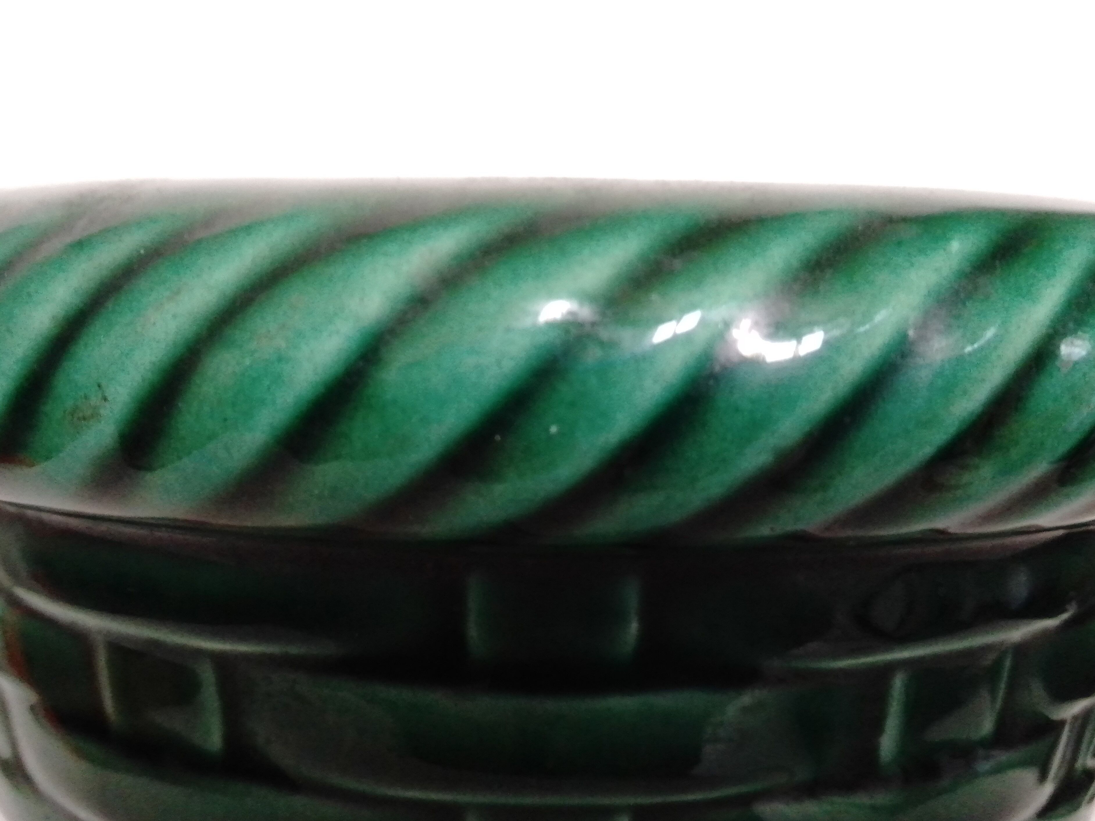 Ceramic pot cache Poët Laval basketry series