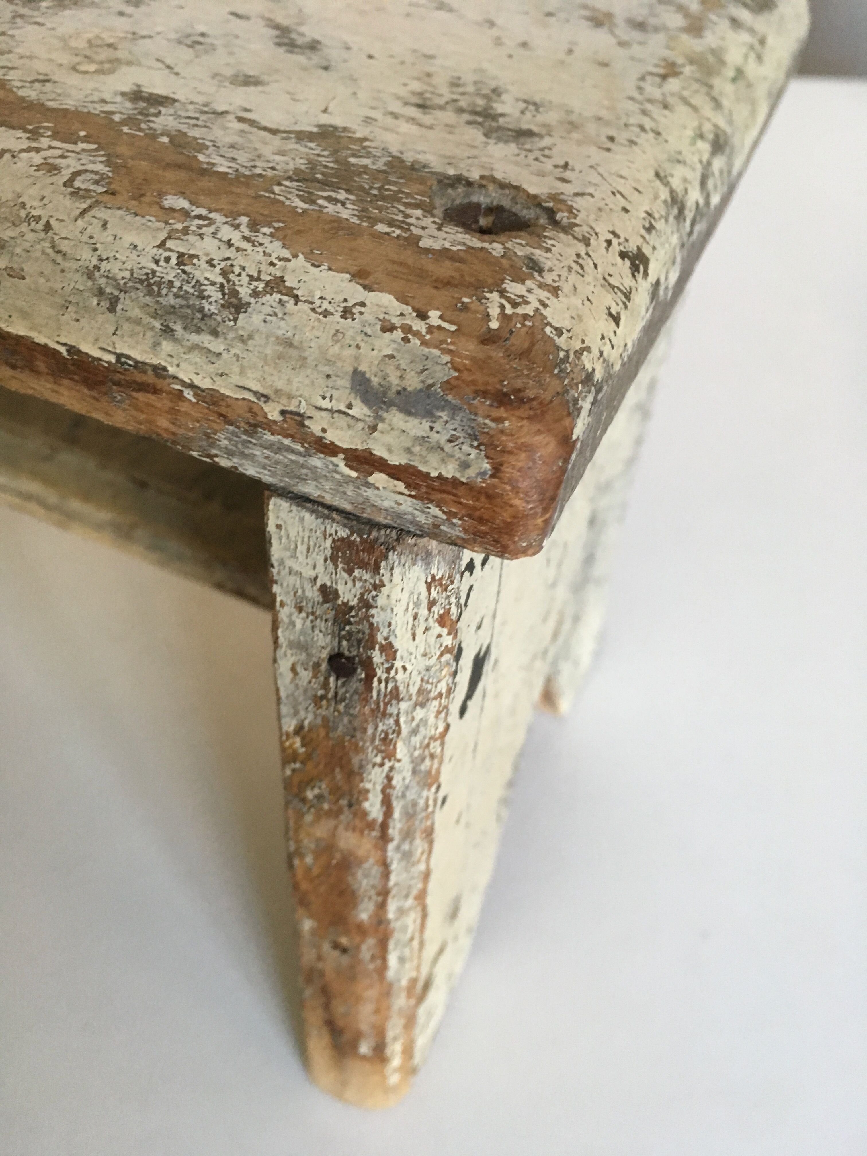small bench old wood patina original