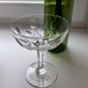 Lot de 9 coupes à champagne en cristal années 30-40