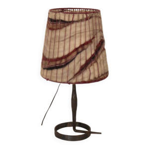 Lampe brutaliste en fer