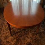 Oval wooden table