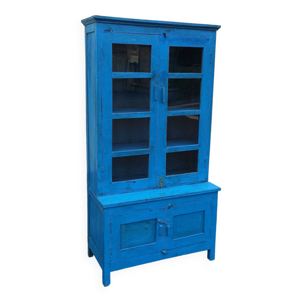 Vaisselier en bois bleu