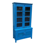Vaisselier en bois bleu