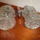 Pair of sconces glass chrome of the years 60/70