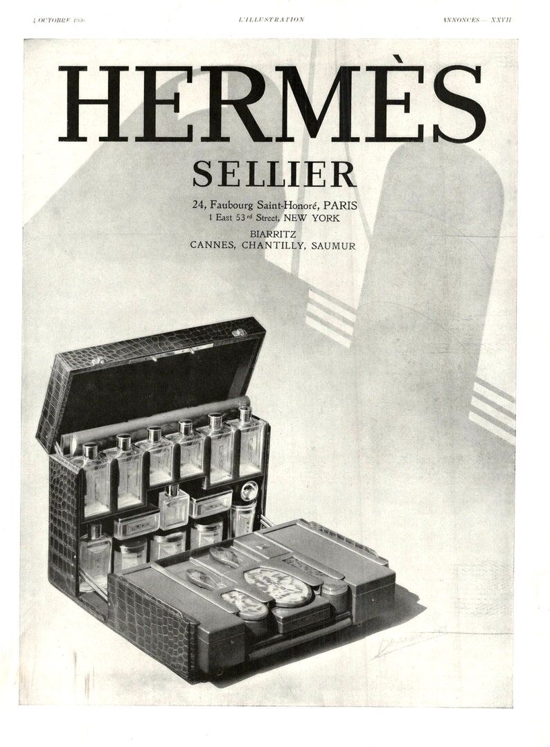 Vintage poster 30 years Hermes 30x40cm frameless