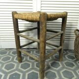 Wooden and straw, vintage