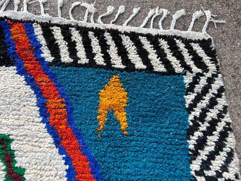 Colorful Beni Ouraine rug