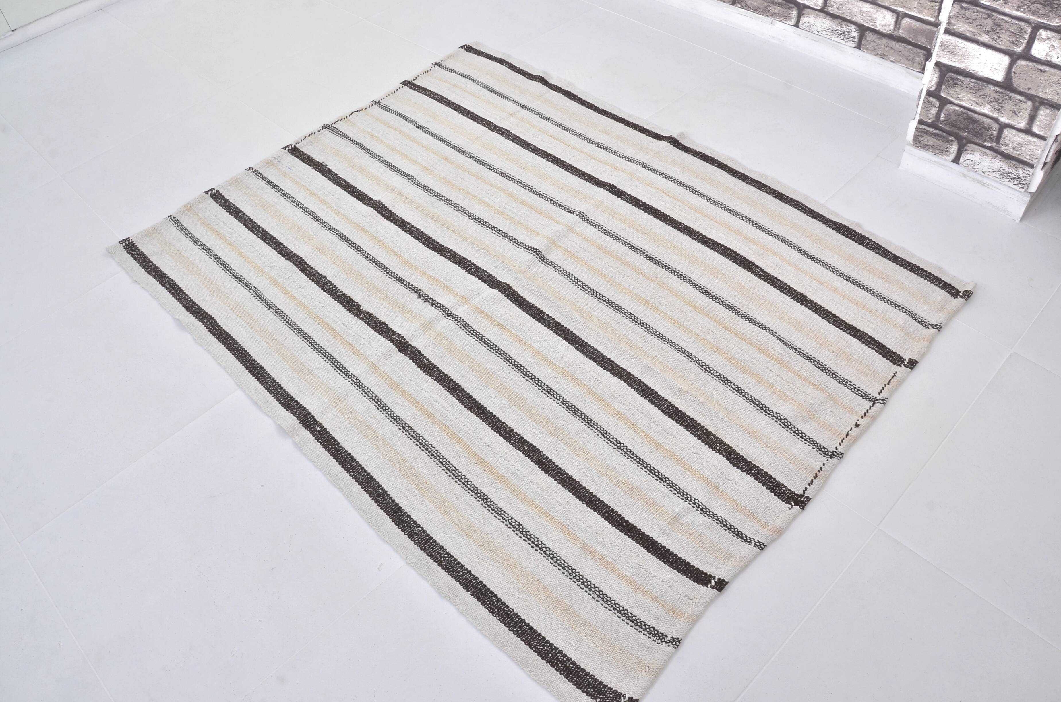 Decorative Anatolian Handwoven Hemp Kilim sku 3659