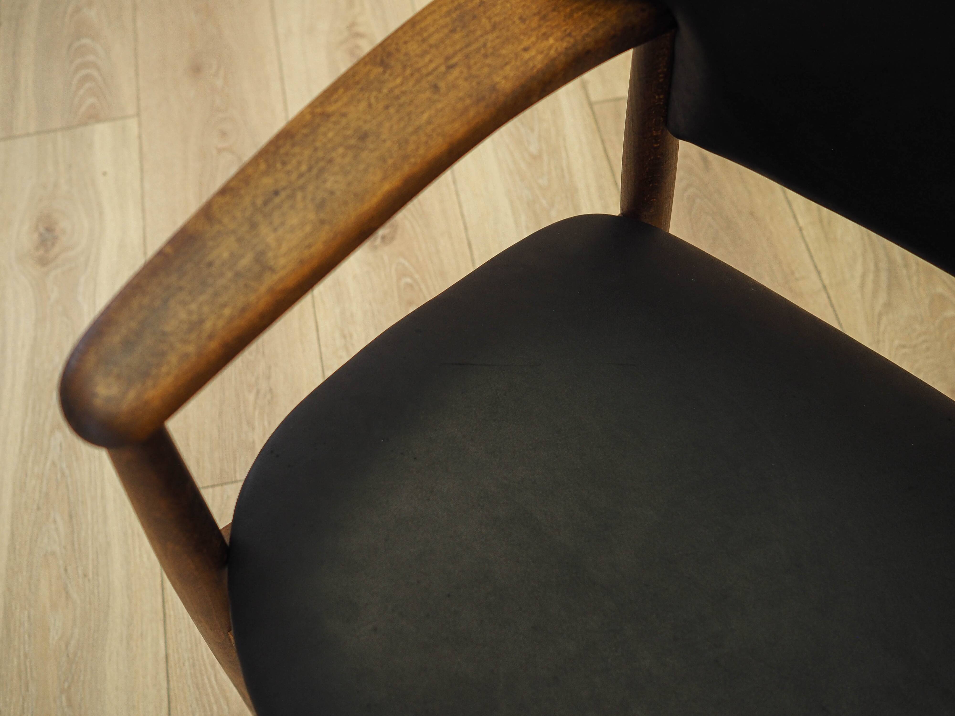 Larsen & Madsen Oak Lounge Chair for Fritz Hansen, 1970s