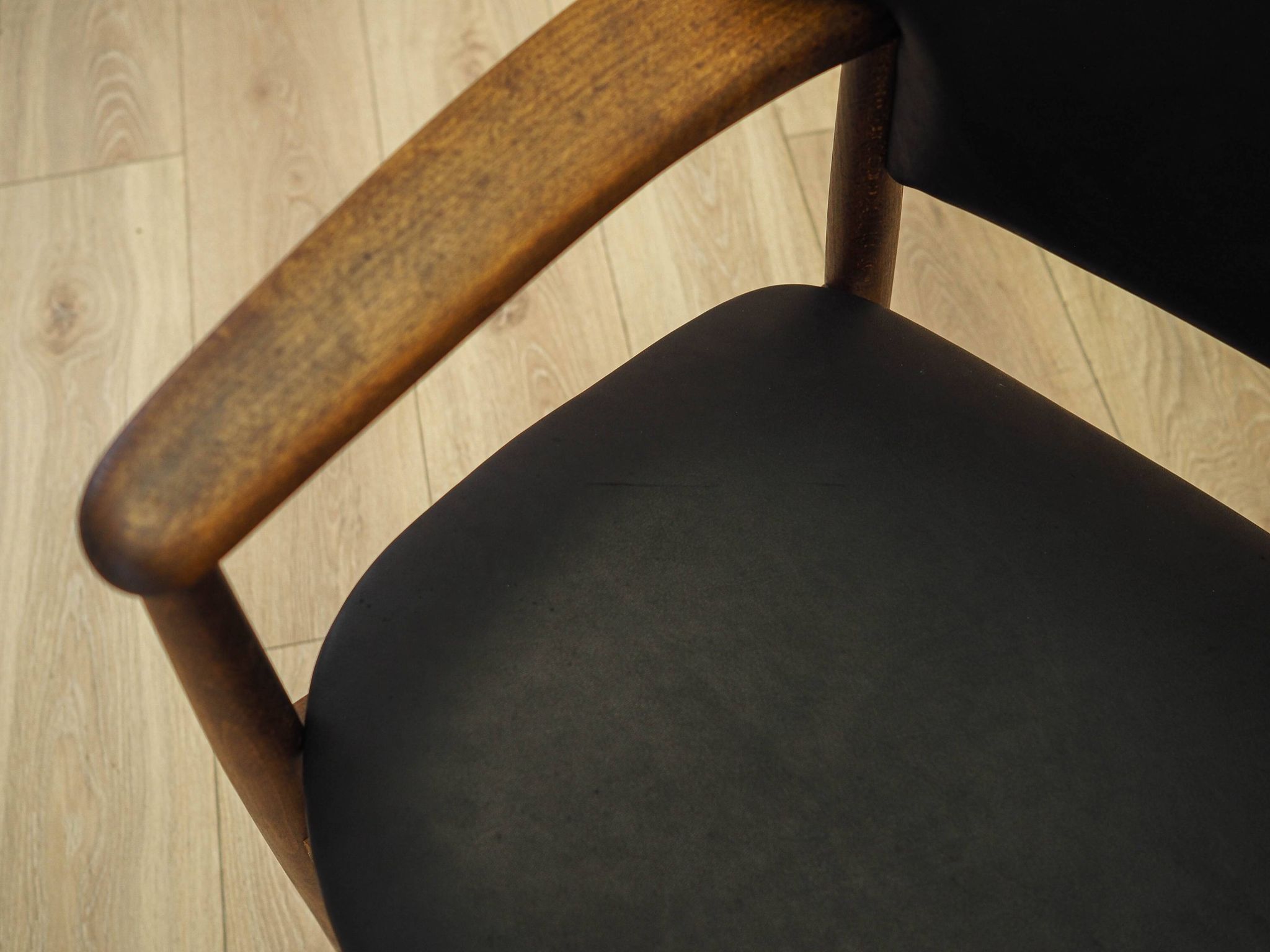 Larsen & Madsen Oak Lounge Chair for Fritz Hansen, 1970s