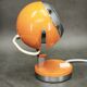 Goffredo Reggiani Orange Eyeball Space Age Table Lamp, Italy, 1970s