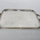 Serving tray with liqueur or other silver metal old art nouveau hallmark