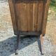 19th century farmhouse table in oak and poplar with spindle legs 198cm