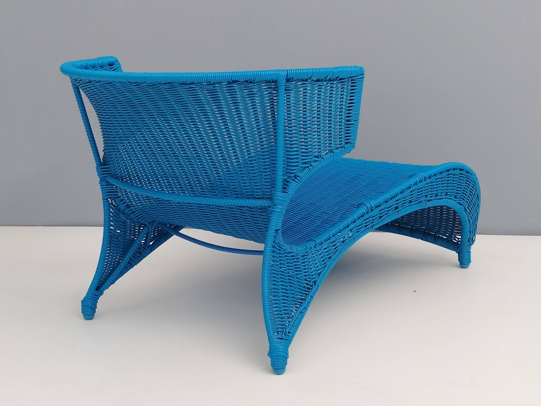Sky Blue Low Longue Chair By Monika Mudler for IKEA, 2001