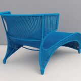 Sky Blue Low Longue Chair By Monika Mudler for IKEA, 2001