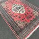 Tapis pakistanais rose fait main