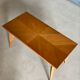 Table basse vintage années 50 pieds compas design scandinave