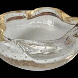 Old Murano bubbled glass cup Italian design