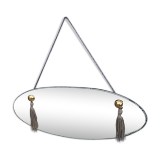 Beveled mirror oval 15.5x34.5 cm