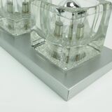 no. 2 of 2 mid century peill & putzler SCONCE with 2 glass cubes 60s/70s