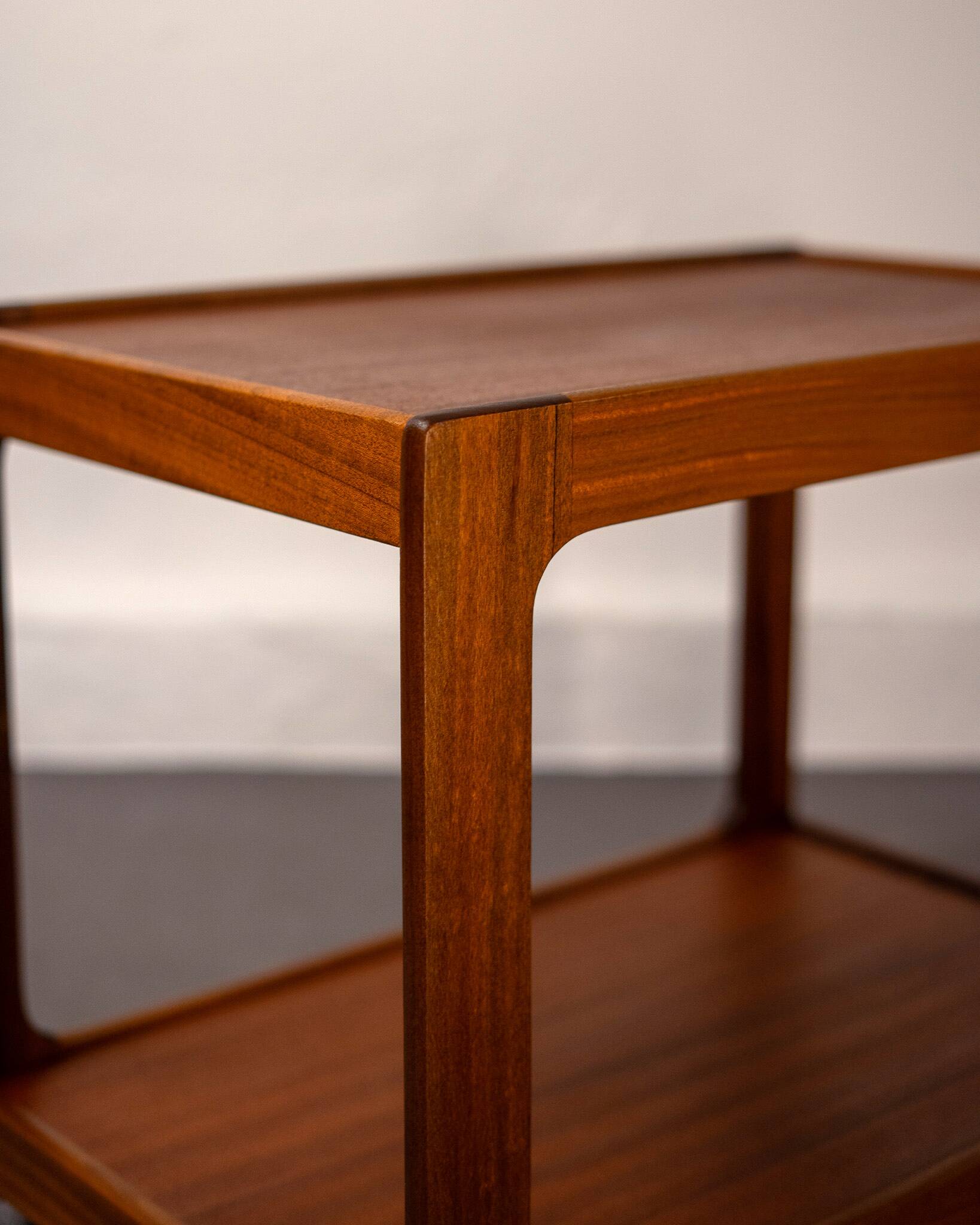 Teak trolley or side table by Opal Möbel, Germany, 1960s.
