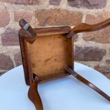 Formica pedestal table, small vintage Scandinavian coffee table, plant stand