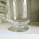 Vase en verre transparent