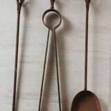 Wrought iron chimney servant