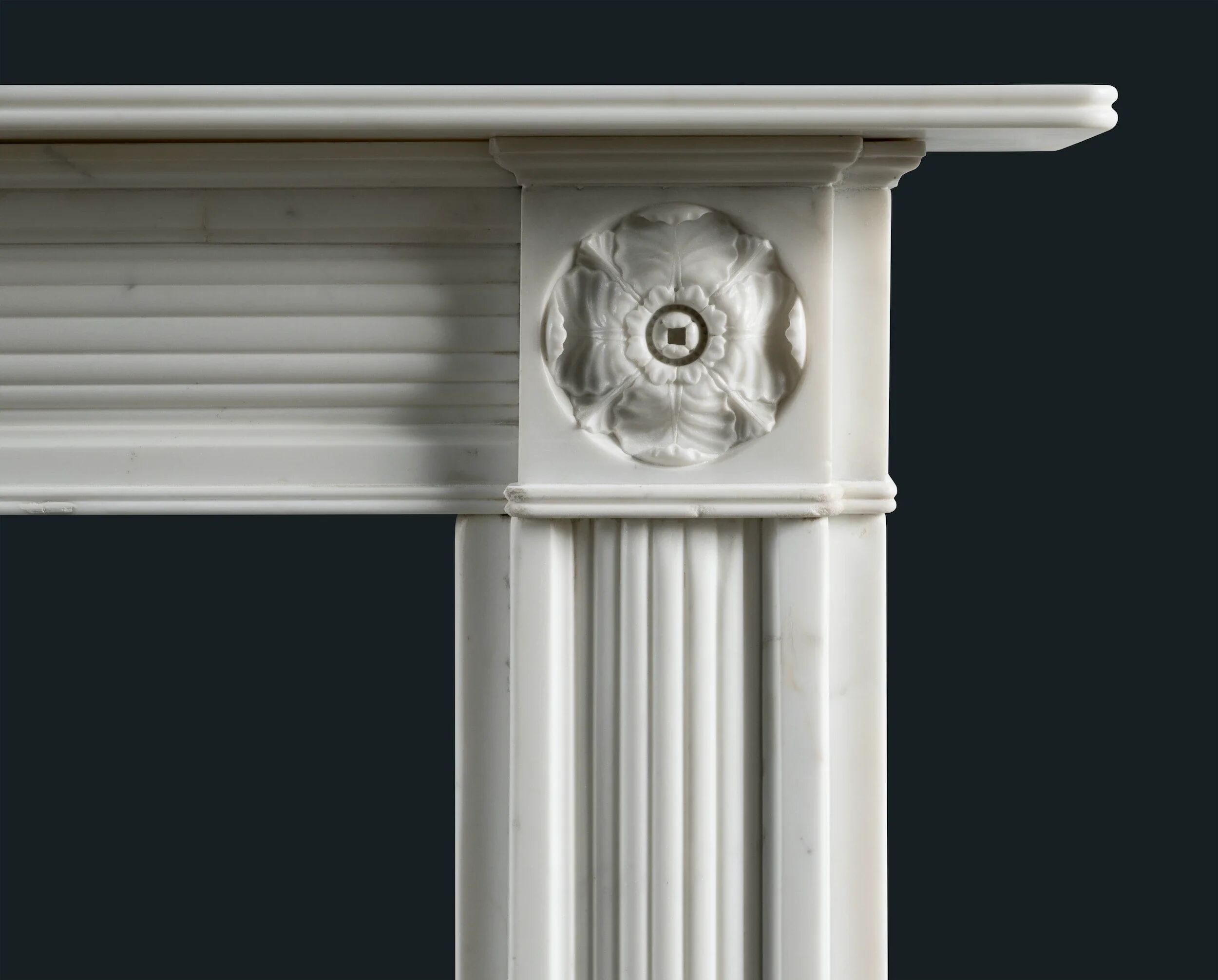 Georgian Statuary Marble Fireplace Surround