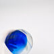 Murano Sommerso Two-Coloured Cobalt Blue Vase Sculpture