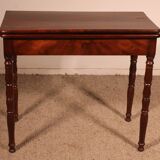 Table à jeux du 19° siècle en acajou