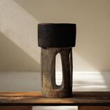 Large sculptural glazed ceramic planter, circa 1970