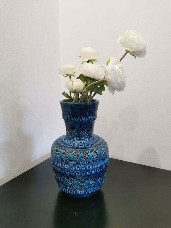 Blue vase by Aldo Londi