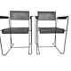 Style Pilastro - Postmoderne - (2) chaises - acier perforé - design néerlandais