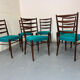 Chaises de salle à manger en teck de style danois du milieu du siècle par Cees Braakman pour Pasto